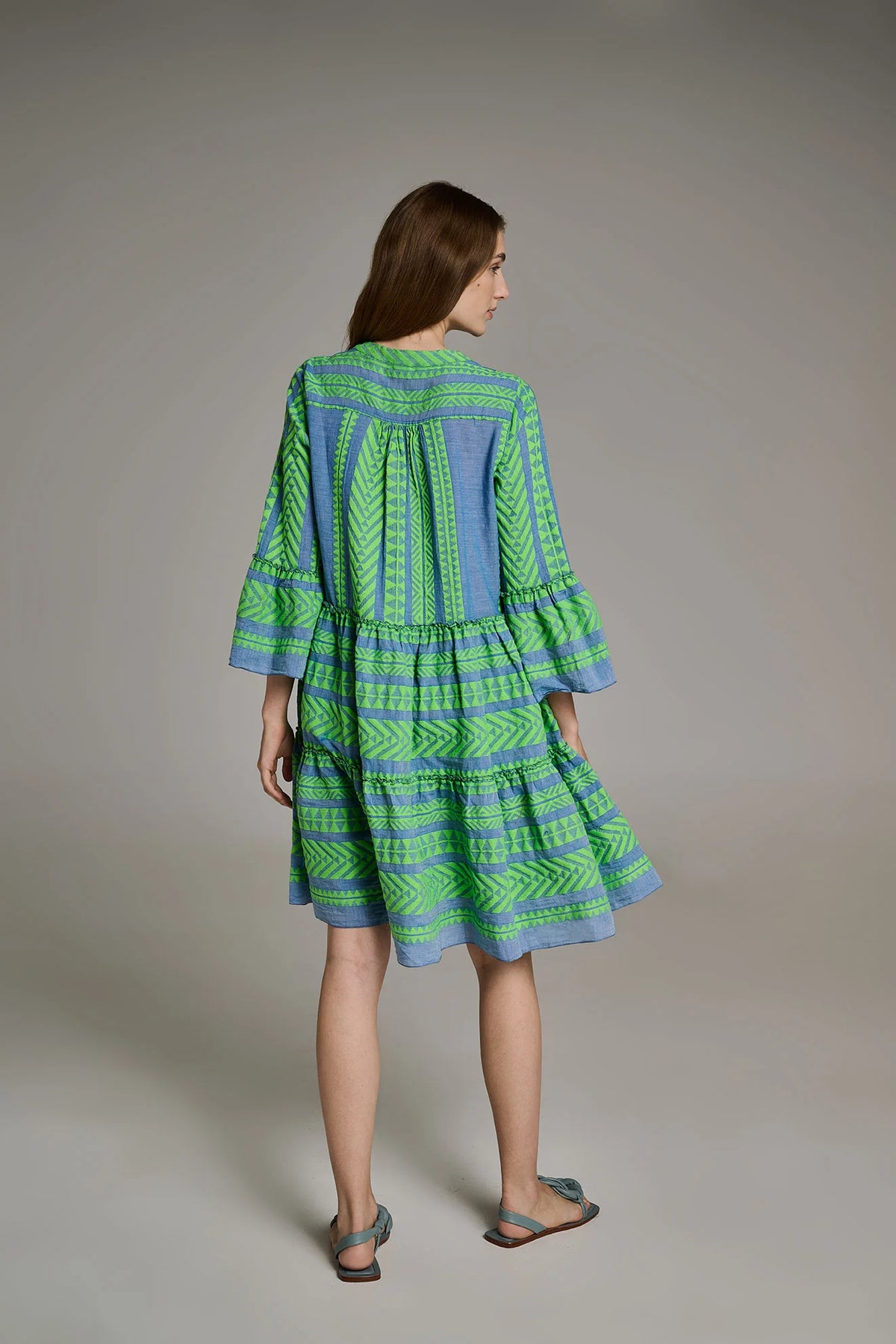Ella Midi - Green/Blue