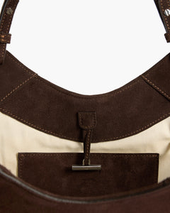 Dilba Mini Tote Bag - Suede Chocolate