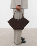 Dilba Mini Tote Bag - Suede Chocolate
