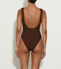 Domino Swim - Metallic Chocolate
