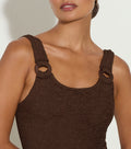 Domino Swim - Metallic Chocolate
