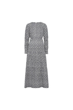 Dora Dress - Navy Rosehip Print