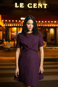 Dottie Mini Dress - Burgunder