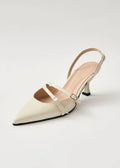 Joelle Onix Leather Pumps - Cream