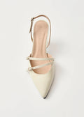 Joelle Onix Leather Pumps - Cream