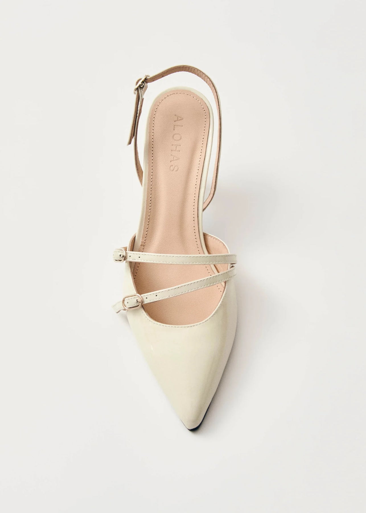 Joelle Onix Leather Pumps - Cream