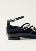 Luke Onix Leather Ballet Flats - Svart