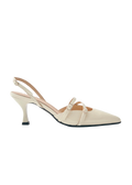 Joelle Onix Leather Pumps - Cream