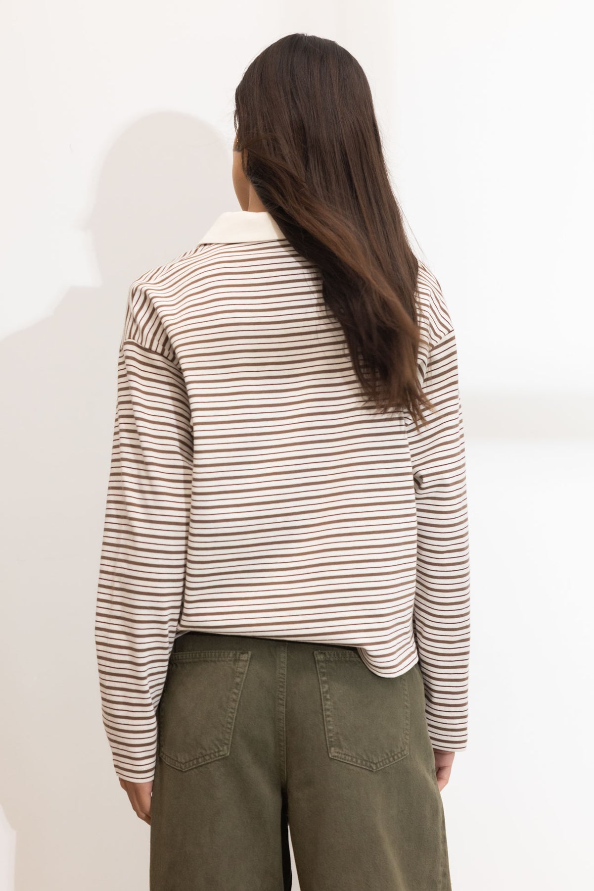 Elmer Polo Shirt - Brun Randig