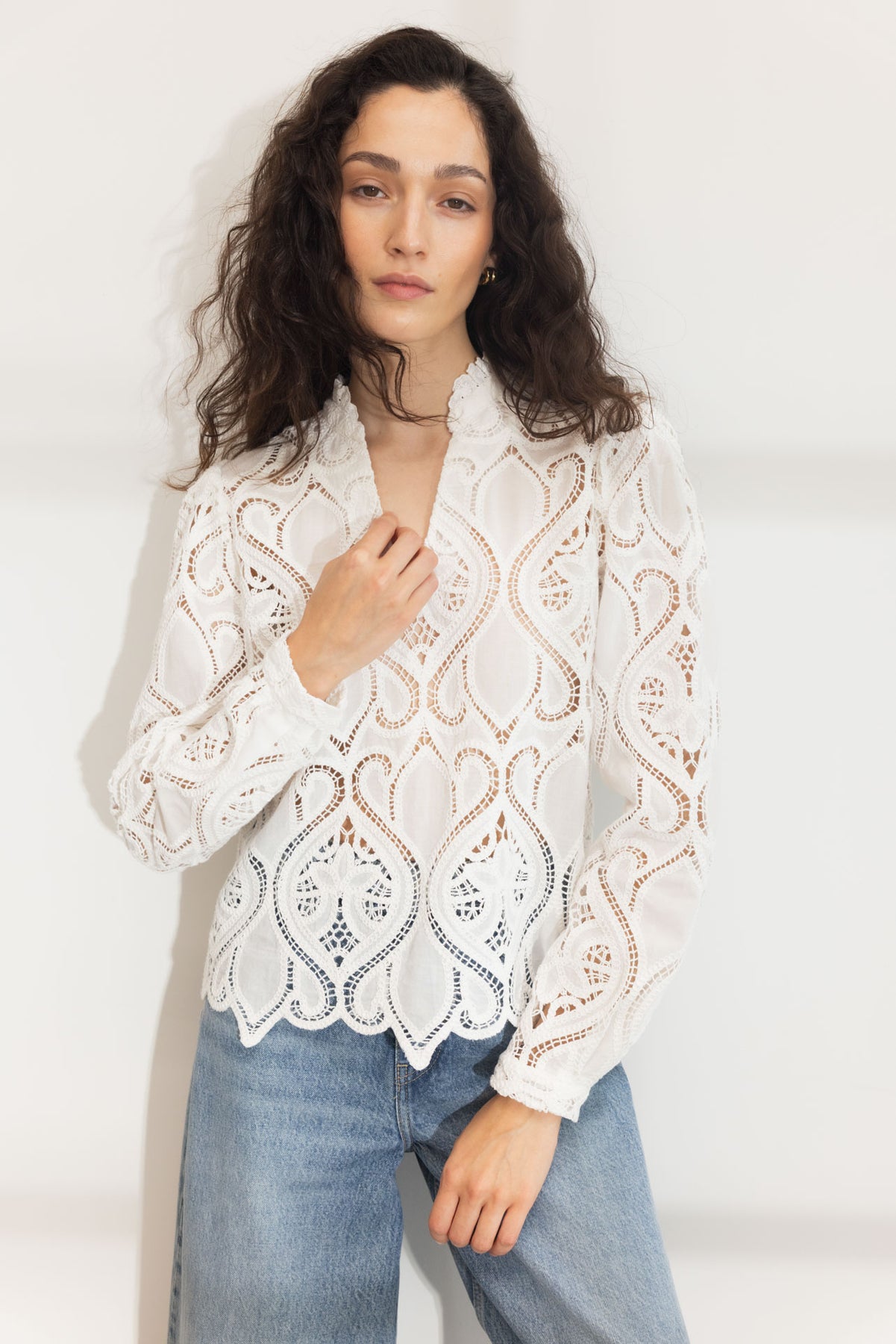 Amelia Blouse - Vit
