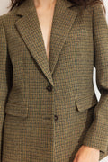 Brook Houndstooth Blazer - Grön houndstooth
