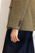 Brook Houndstooth Blazer - Grön houndstooth