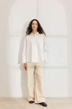 Nell Pearl Shirt - White
