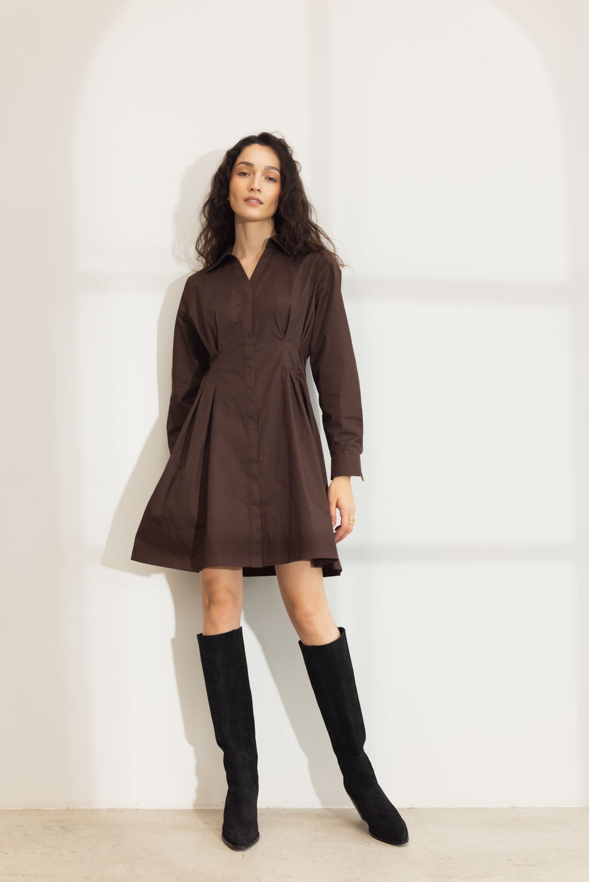 Emira Dress - Brun