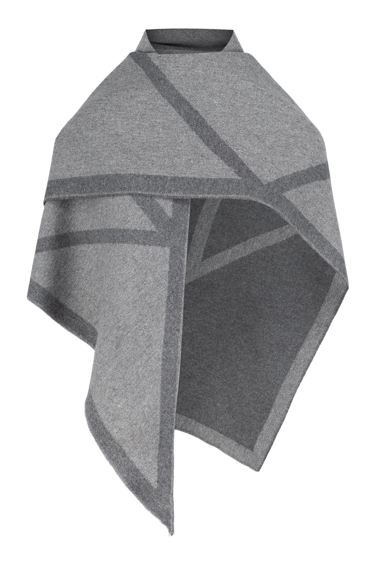 Triangle Scarf - Grey/Medium Grey