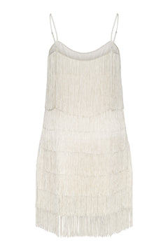 Fringe Dress - White