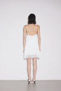 Fringe Dress - White
