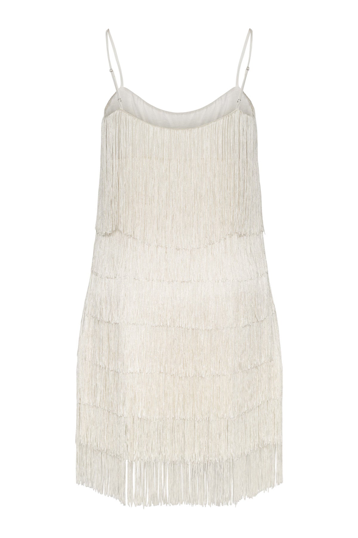 Fringe Dress - White