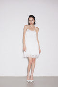 Fringe Dress - White