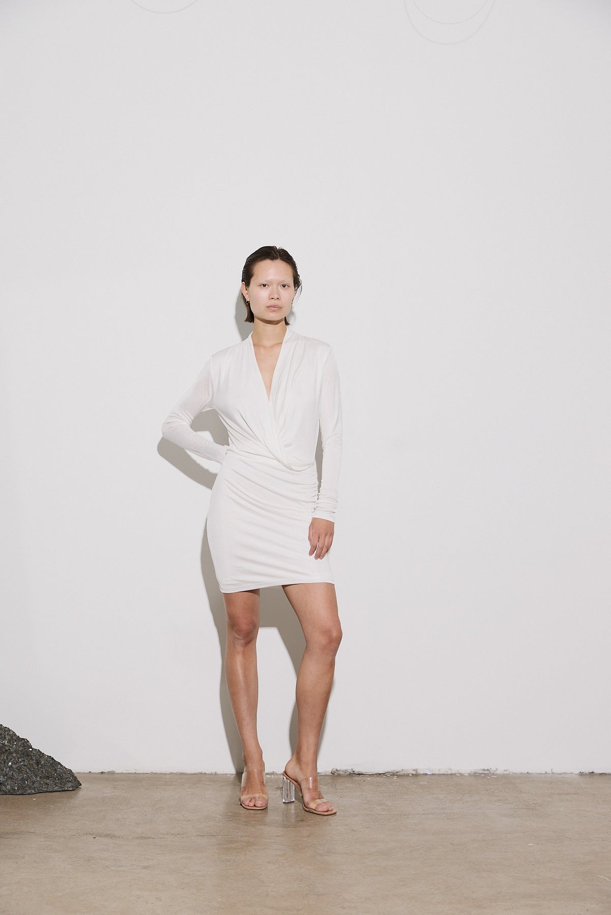 Opening Dress Short - Vit