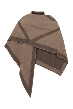 Triangle Scarf Merino - Cacao / Beige