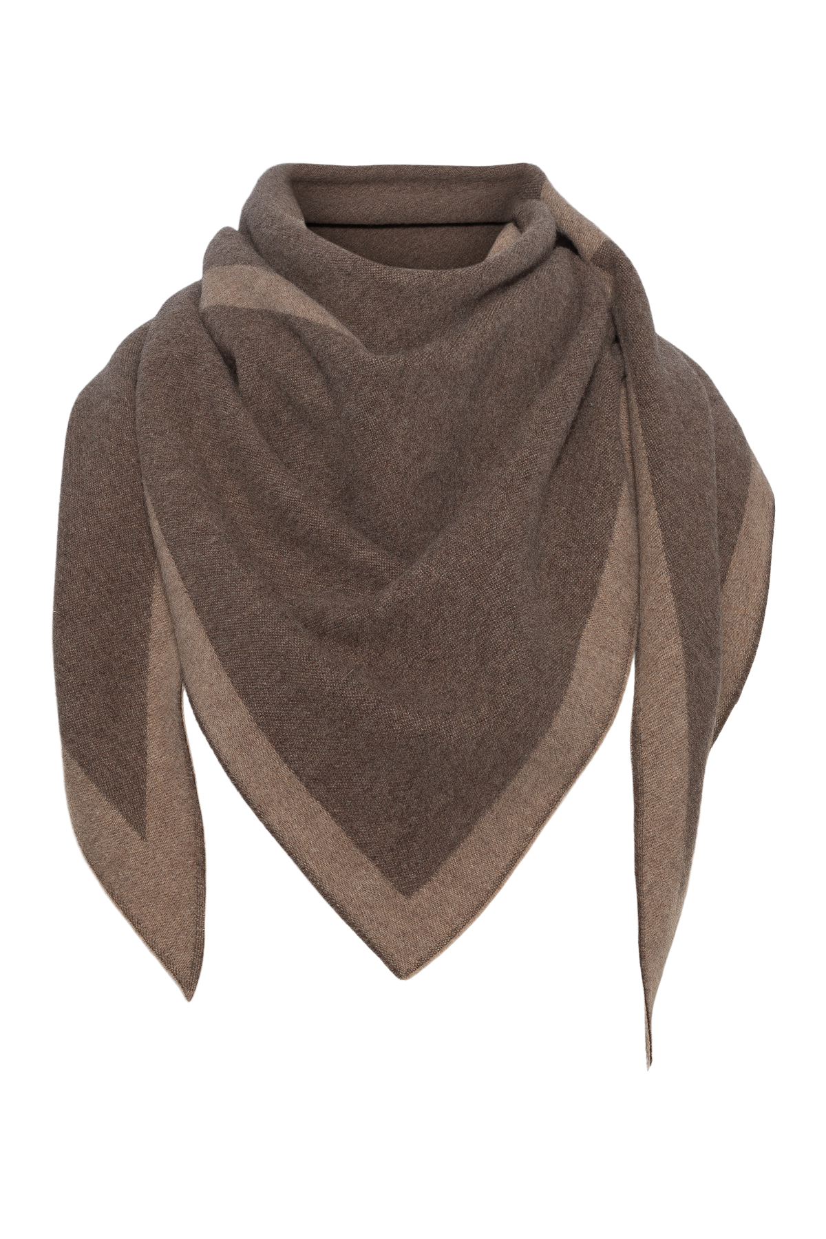 Triangle Scarf Merino - Cacao / Beige