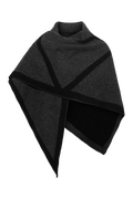 Triangle Scarf Merino - Charcoal / Volcano