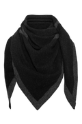 Triangle Scarf Merino - Charcoal / Volcano