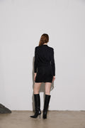 Envelope1976 Opening Dress Short - Svart