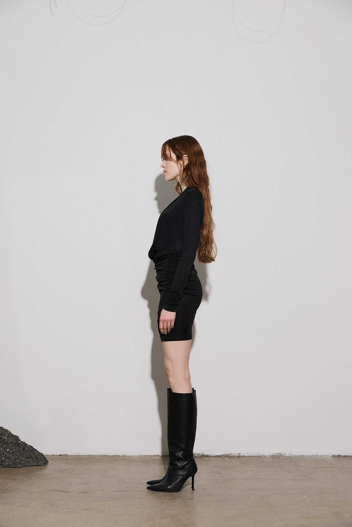 Envelope1976 Opening Dress Short - Svart