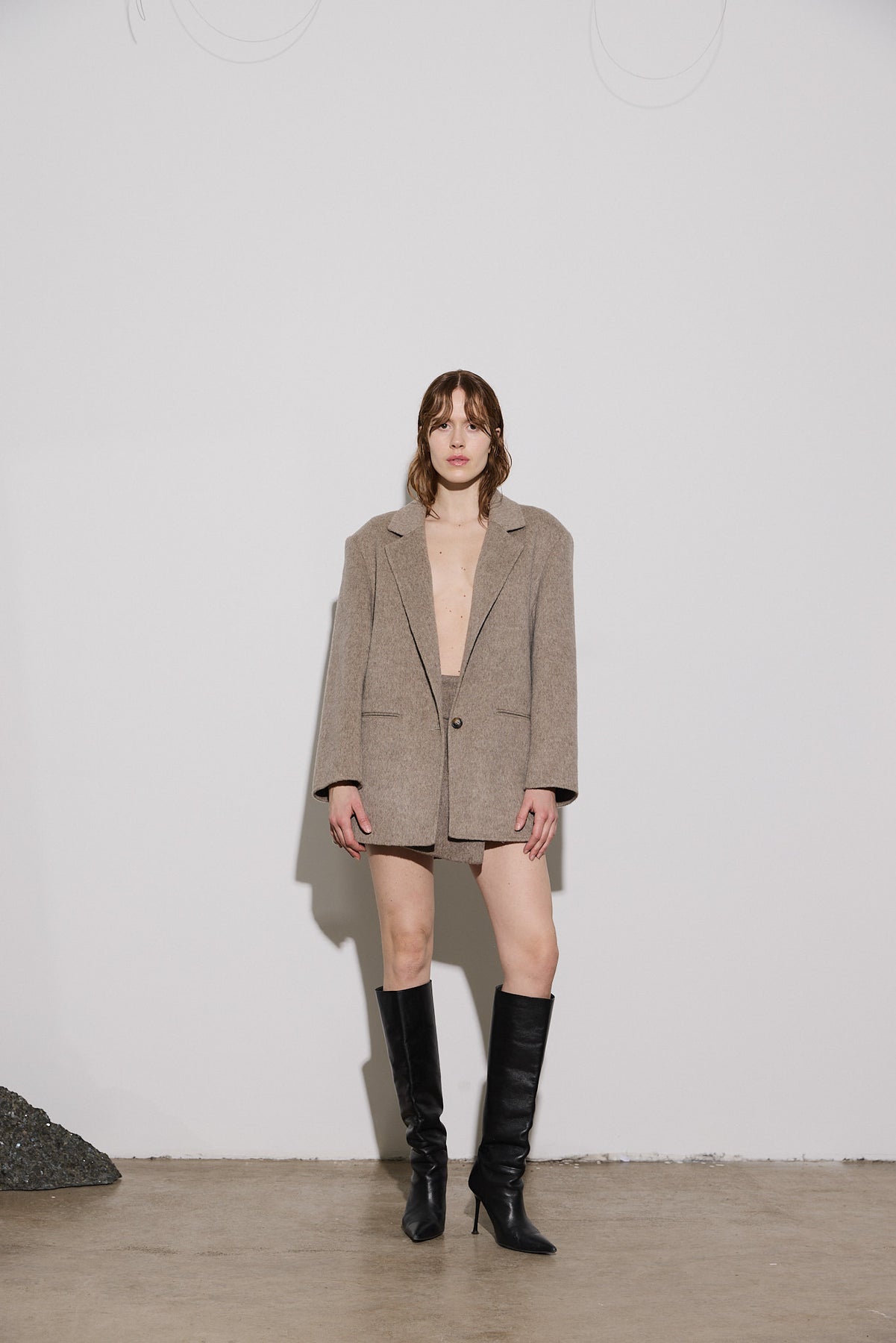 Form Jacket - Taupe Melange