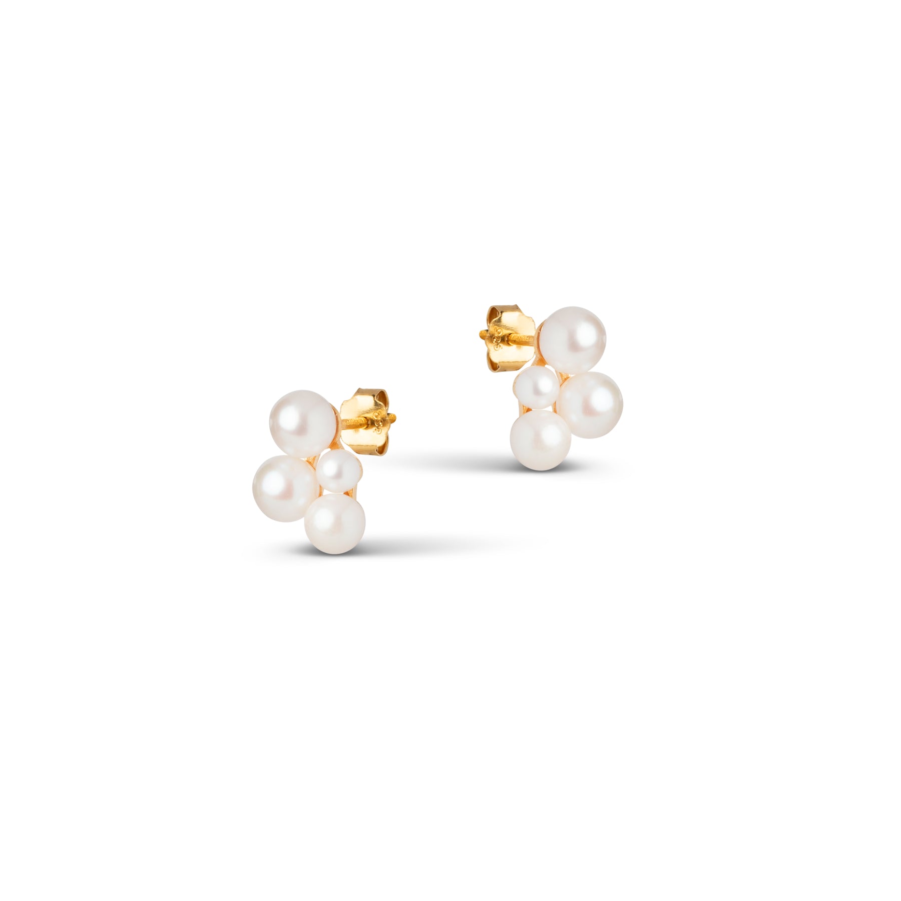 Mae Studs - Gold/Pearls