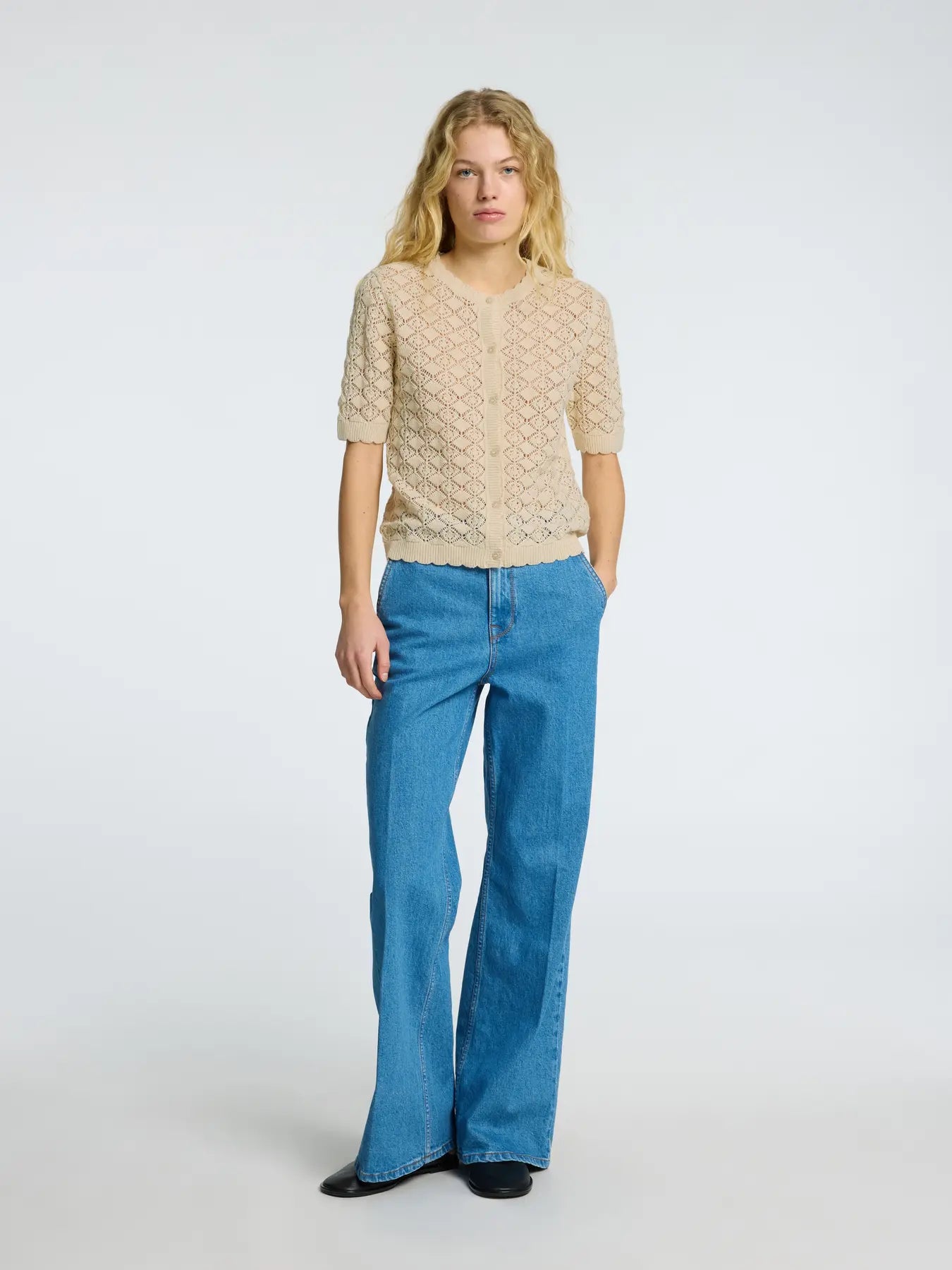 Sofia 2/4 Knit Kofta - Birch