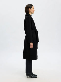 Rosa Wool Blend Coat - Black