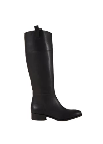 Billie Leather Boots - Black