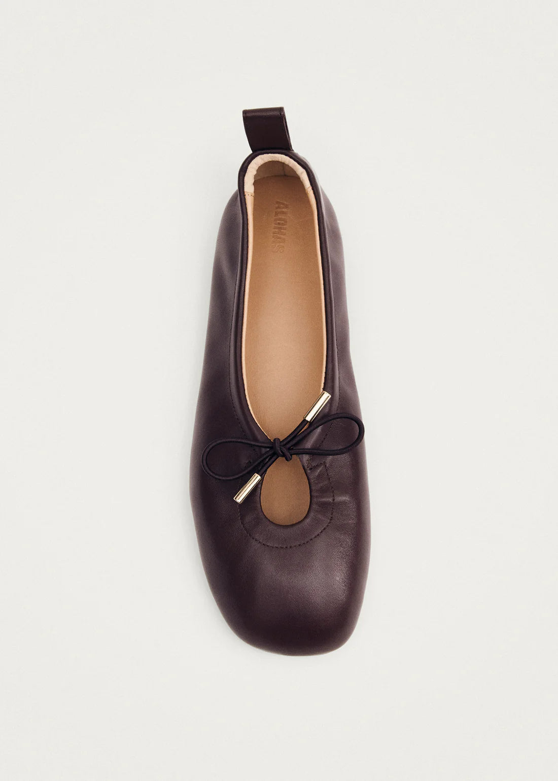 Rosalind Leather Ballet Flats - Brun
