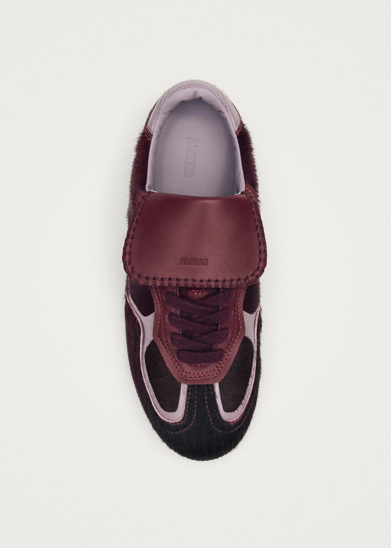 TB.490 Club Leather Sneakers - Soft Burgundy