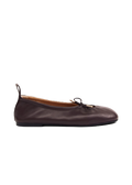 Rosalind Leather Ballet Flats - Brun