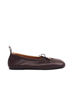 Rosalind Leather Ballet Flats - Brown