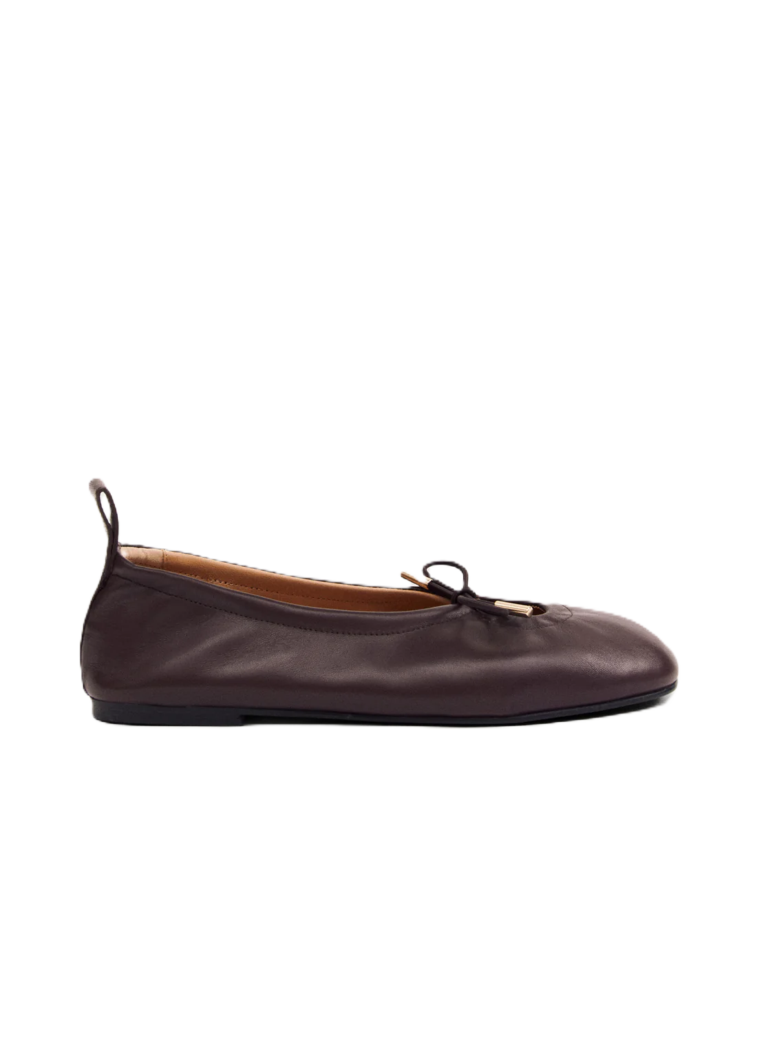 Rosalind Leather Ballet Flats - Brun