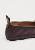 Rosalind Leather Ballet Flats - Brun