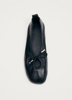 Rosalind Leather Ballet Flats - Black