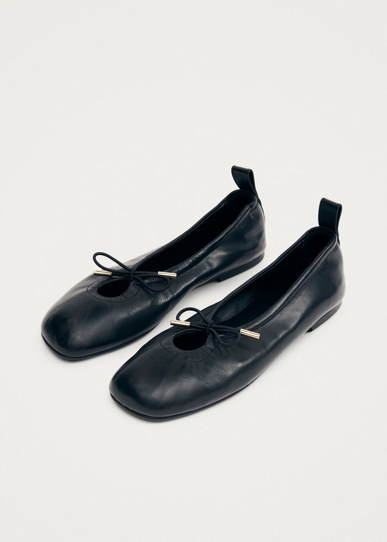 Rosalind Leather Ballet Flats - Svart