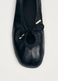 Rosalind Leather Ballet Flats - Svart
