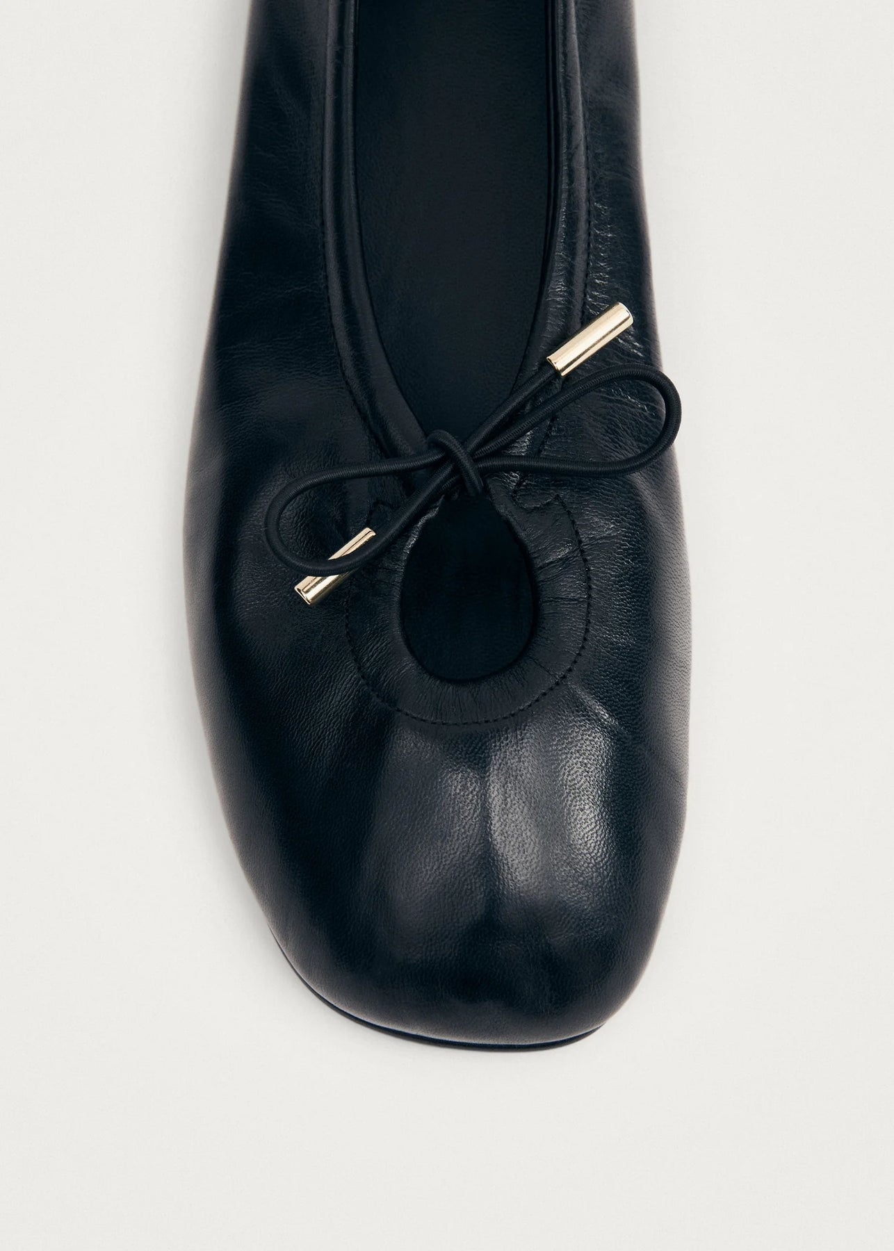 Rosalind Leather Ballet Flats - Svart