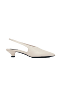 Eros Leather Mules - Cream