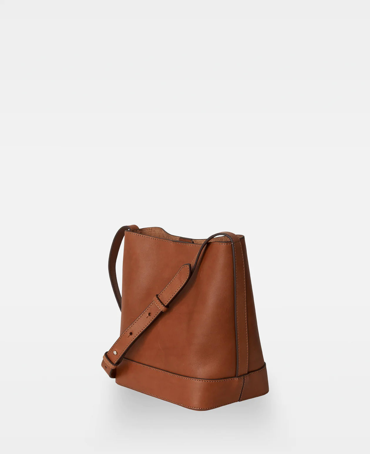 Edith Small Bucket Bag - Cognac