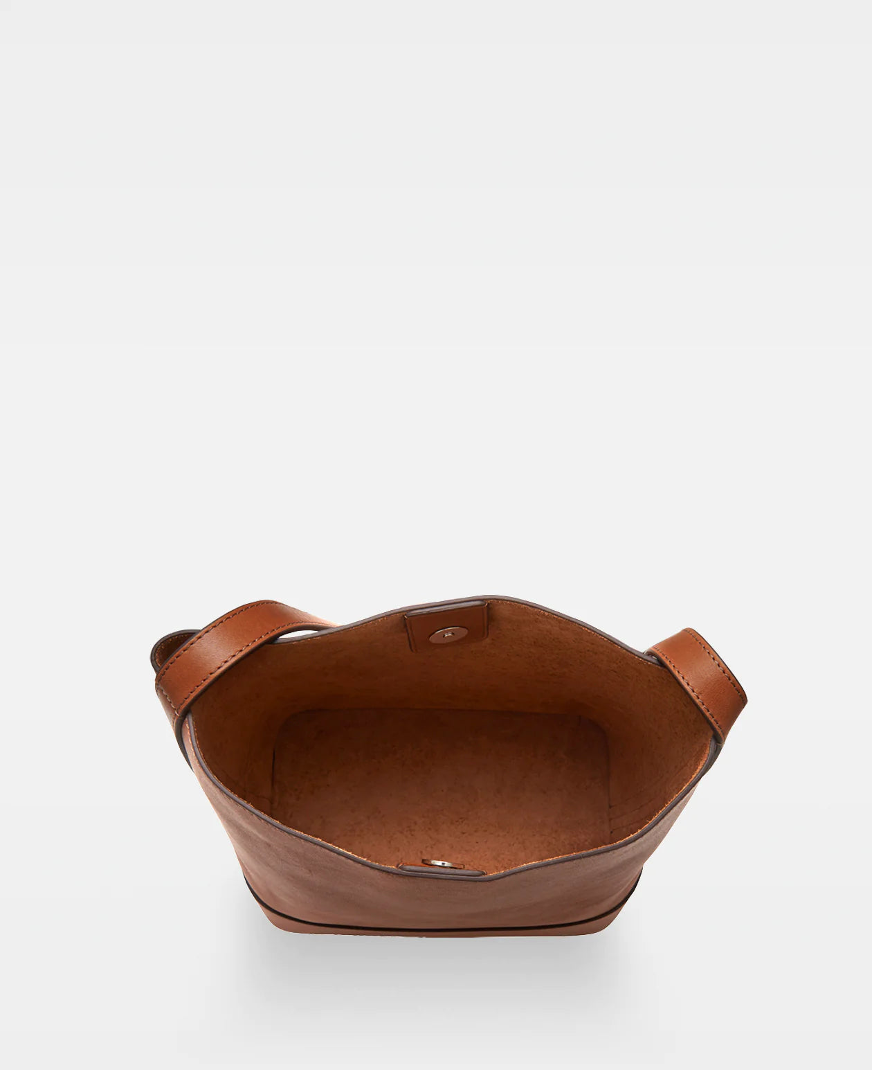 Edith Small Bucket Bag - Cognac