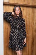 Adrienne Dress - Taupe Shine