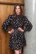Adrienne Dress - Taupe Shine